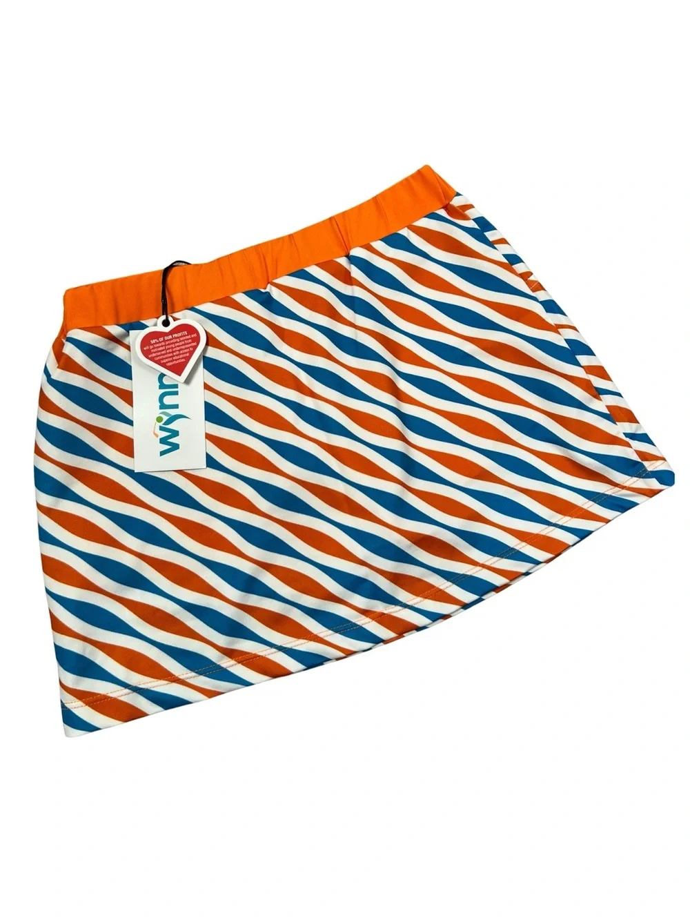 Golf Outfit Girls Small 5-6 Skort And Polo Shirt Orange Blue Performance NWT